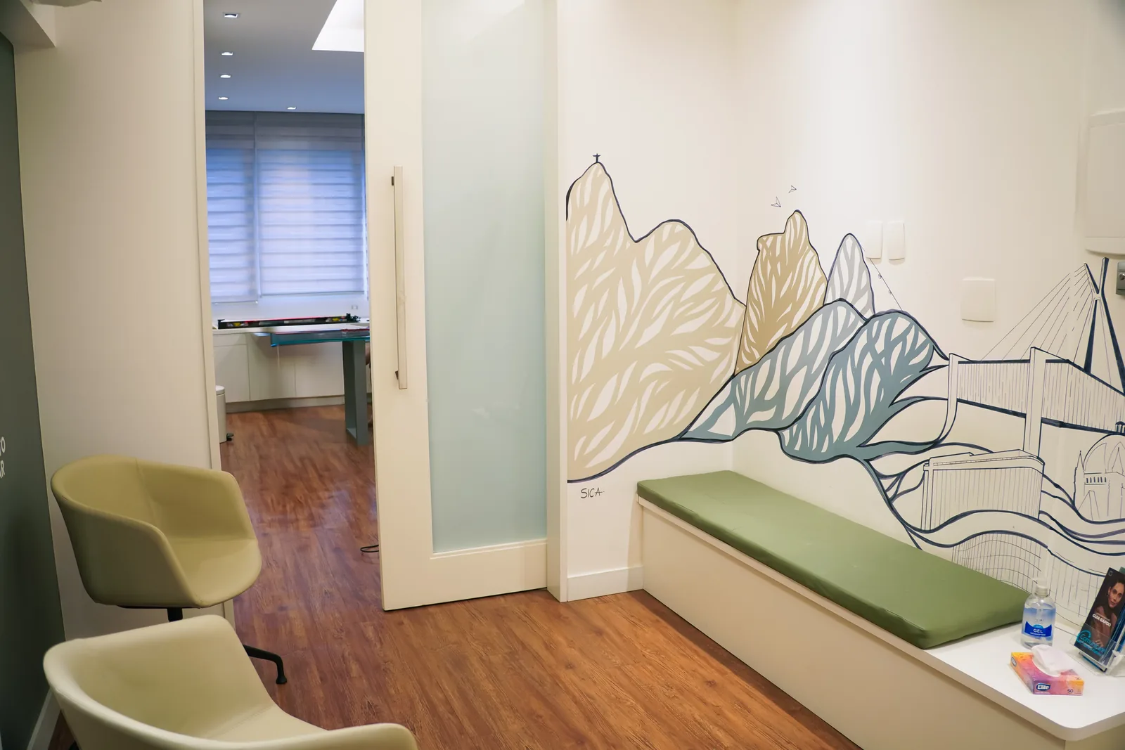 Sala de espera Clínica Ferraz